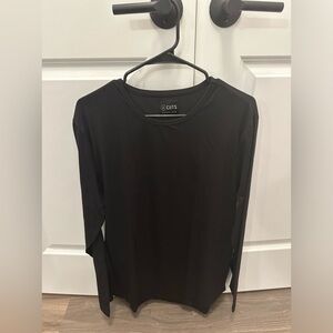 Cuts - AO Long Sleeve Curve-Hem Tee - Black